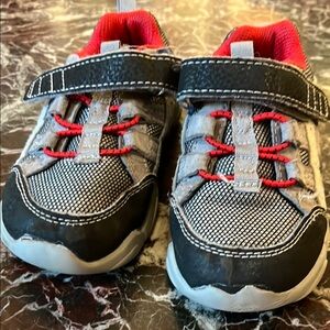 Kids Black and Red Sneakers